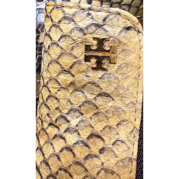 NEW TORY BURCH BANANA EMBOSSED SNAKESKIN LEATHER CHELSEA ANKLE BOOTIES BOOTS 6.5 - Picture 13 of 16